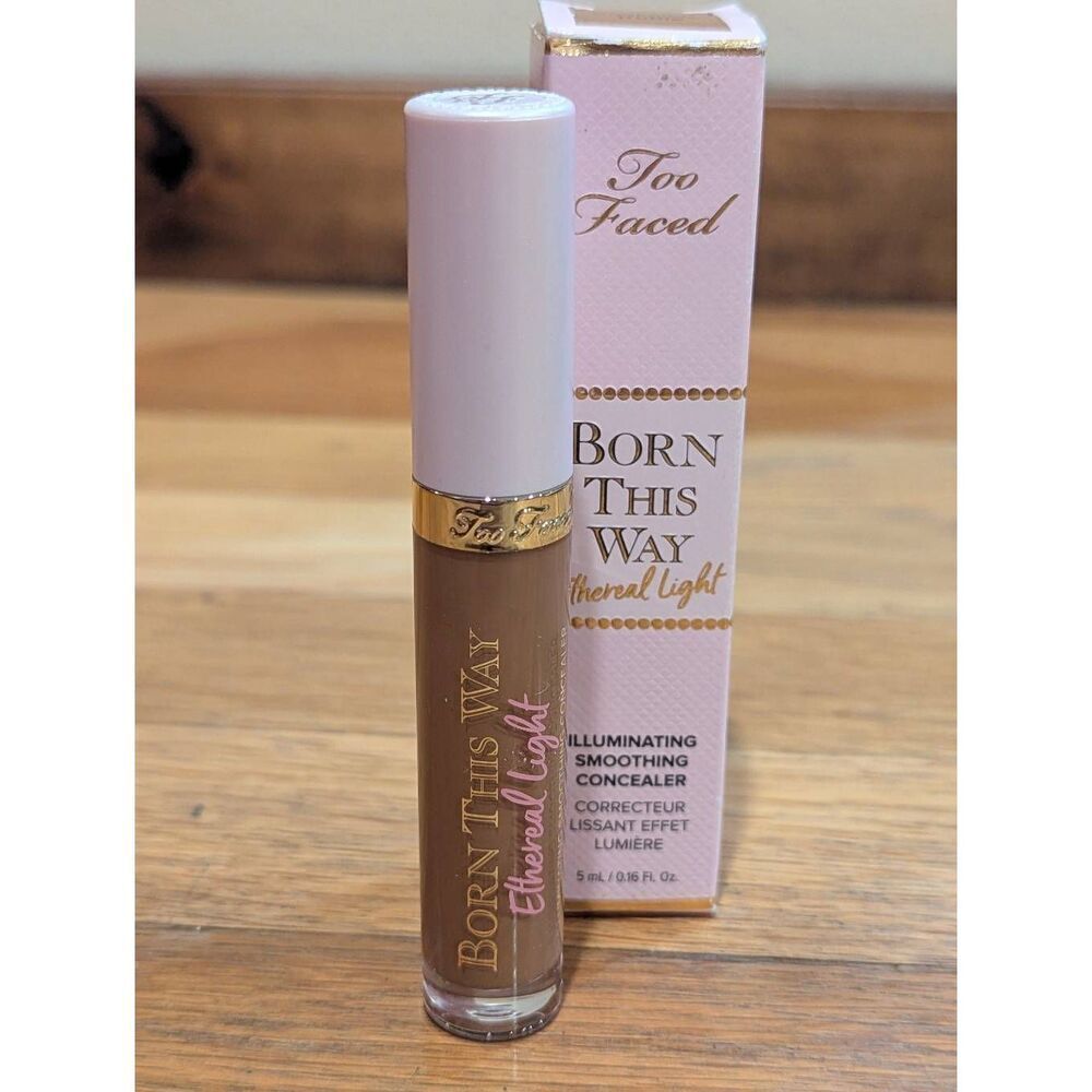 Too Faced Born This Way Ethereal Light Concealer Chocolate Truffle Deep NIB